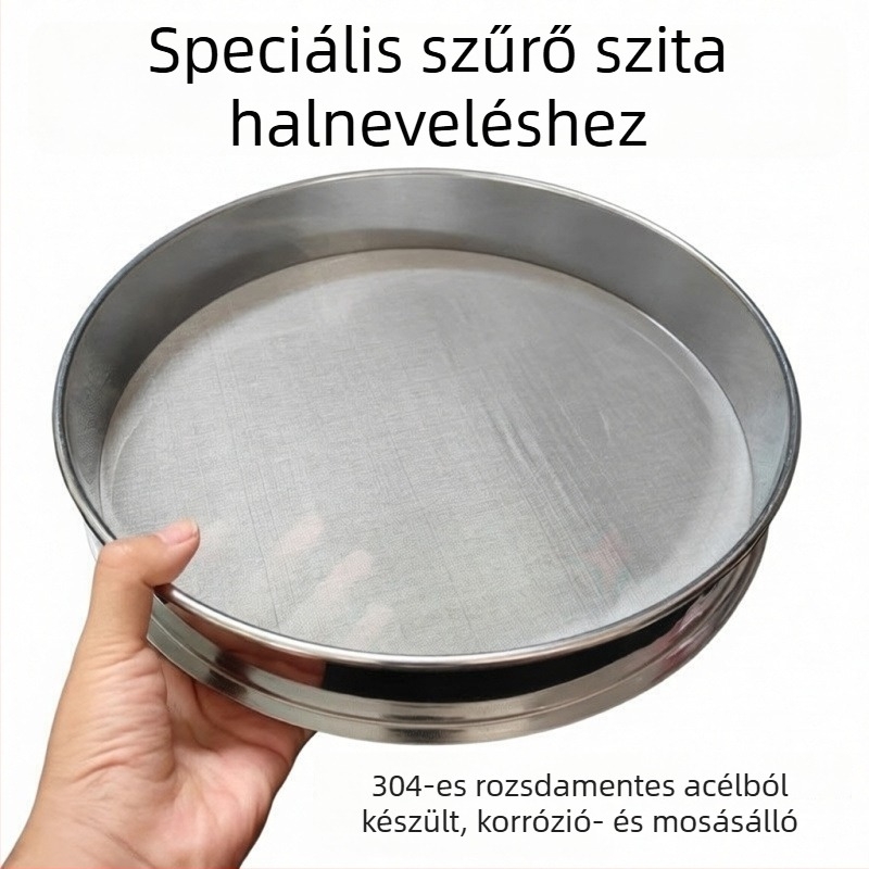 Rozsdamentes acélból készült ultrafin körkörös szűrő akváriumhoz és tóhoz