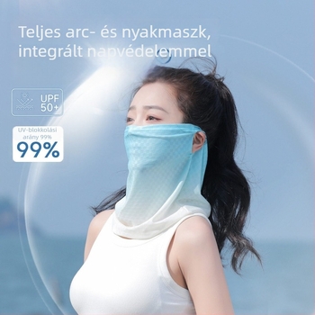 Nyári Ice Silk arcmaszk nőknek, könnyű kültéri viselet