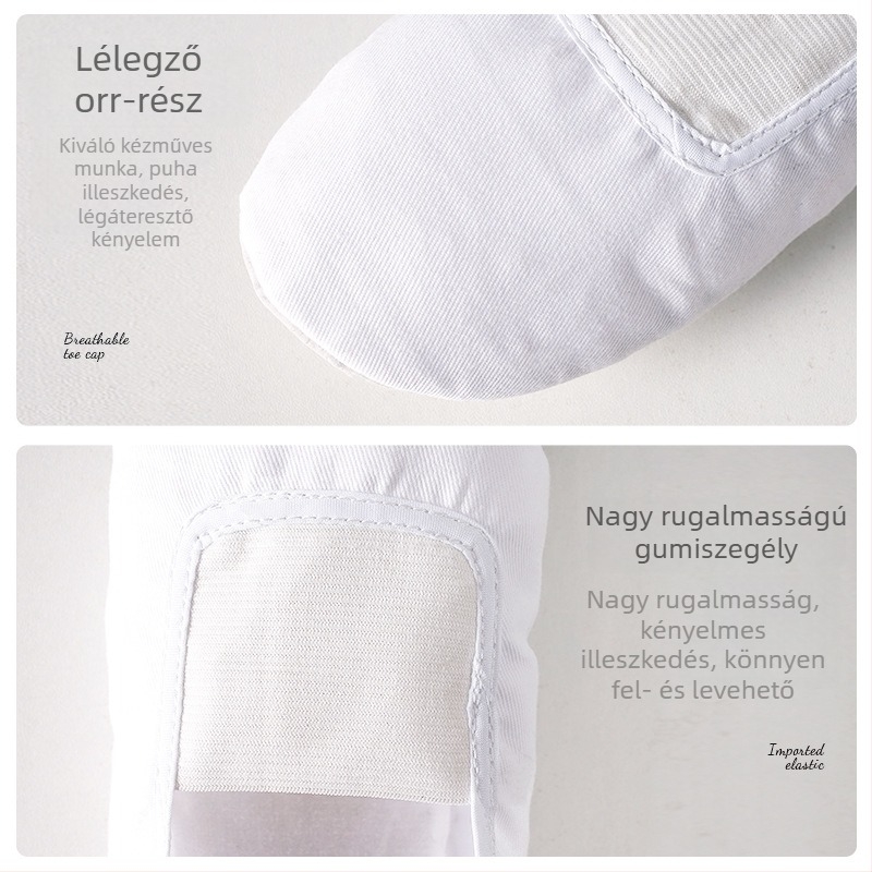 Lányok nyári beltéri tánc cipő puha talppal – színpadra, balett, modern tánc és jóga