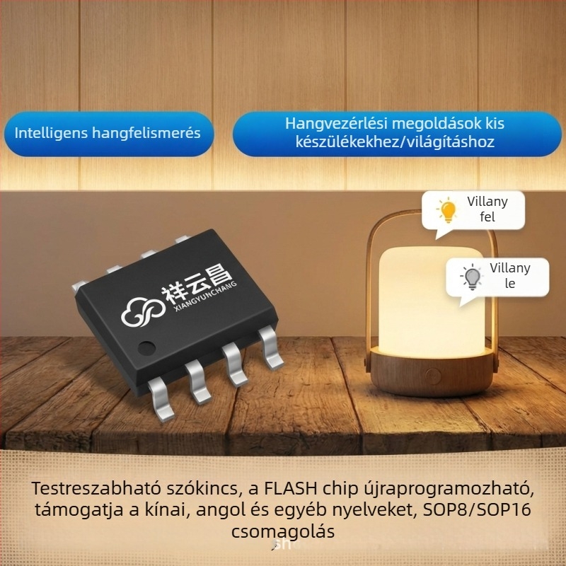 Xiangyunchang hangfelismerő IC intelligens zárhoz – soros kommunikációs protokoll és hangvezérlő kapcsoló
