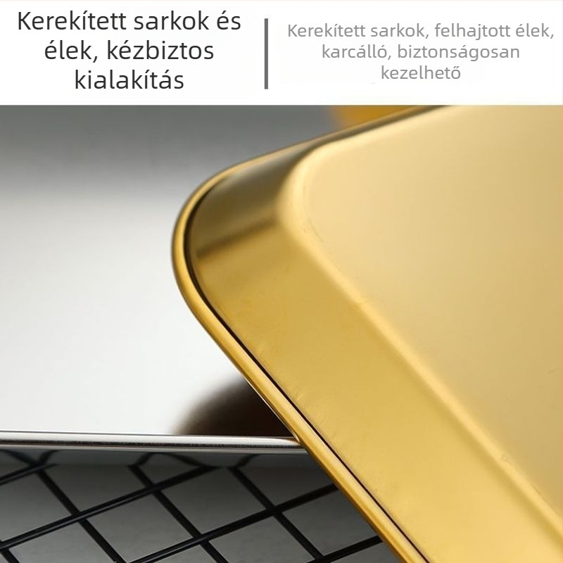 304 rozsdamentes acél Koreai-stílusú nasis tál, hideg ételekhez, óvodai uzsonnás tál, grill tál, skandináv lapos tál, gyümölcs tál