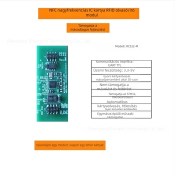 RFID olvasó/író modul IC-kártyaolvasóval intelligens tároló szekrényekhez, borospincékhez és könyv- és irattár szekrényekhez; kártyaolvasó modul