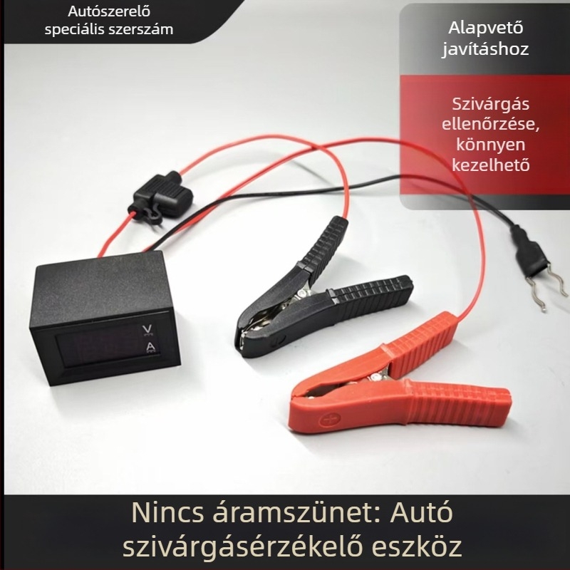 Gépjármű elektromos szivárgás-diagnosztikai eszköz és akkumulátor hibadetektor