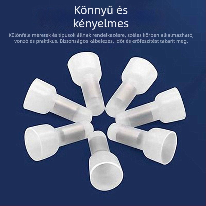 CE1 Átlátszó nylon krimpkapocs vezetékekhez, lángálló, gyorscsatlakozós terminál