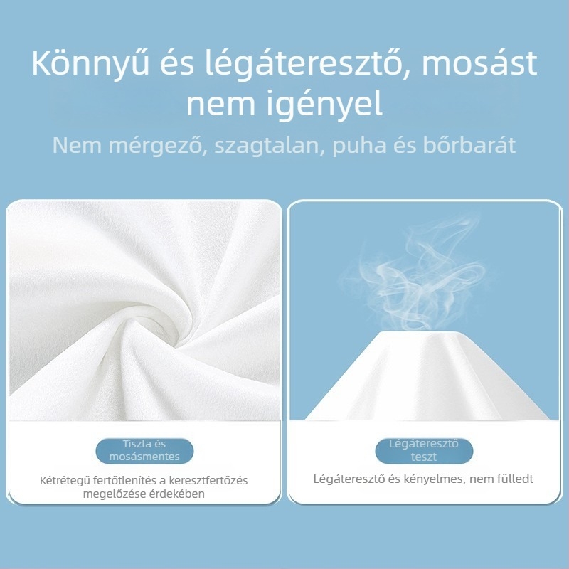 Egyszer használatos háromrészes ágyneműkészlet vonatokhoz – magas sebességű vasút számára: lepedő és hordozható egyszemélyes hálózsák utazáshoz