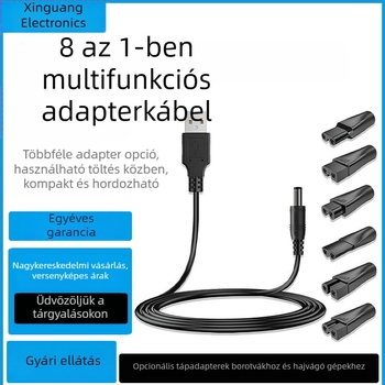 USB-tól DC5521 női töltőkábel, DC5521-kétportos adapter hajvágó gépekhez és borotvákhoz, 6 interfész típus