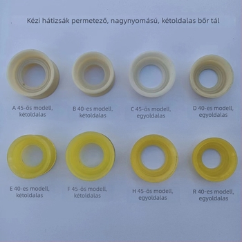 Kézi hátizsákos permetező bőrből készült tálcával, kétoldalú magasnyomású kivitel, retró növényvédő permetező