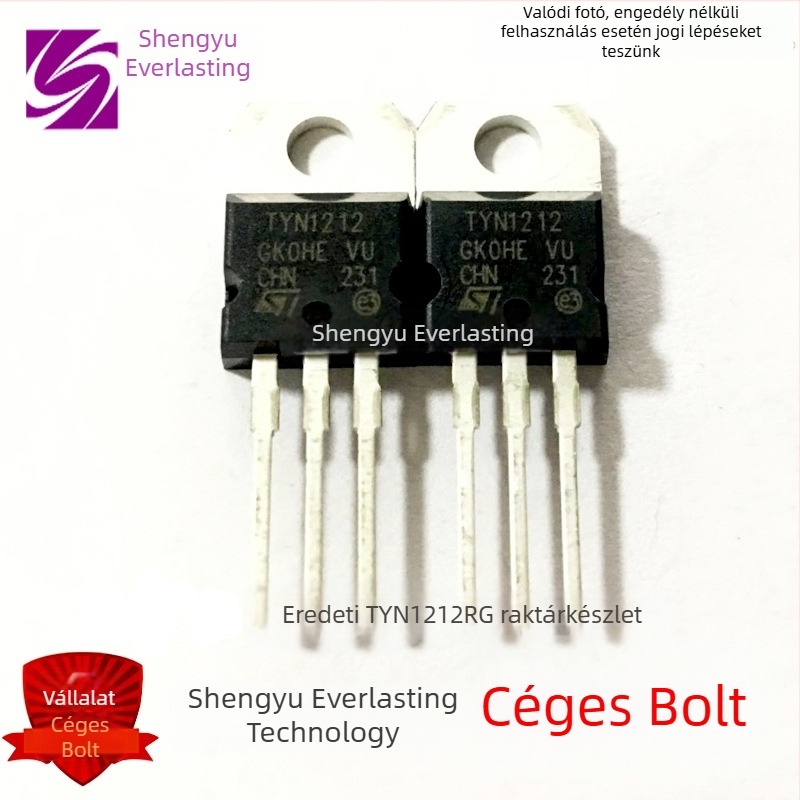 TYN1212RG Egyirányú szilícium-vezérelt tirisztor, TO-220 modul, 12A/1200V