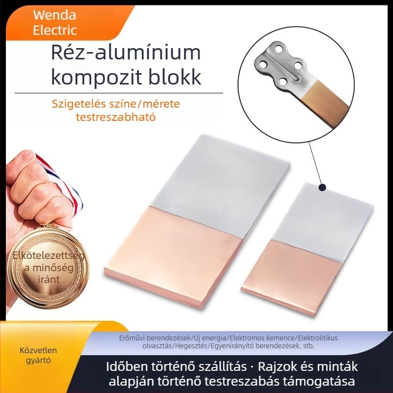 Réz–alumínium kompozit hőelvezető blokkok COB LED csomagokhoz és inverteres teljesítménykészülékekhez