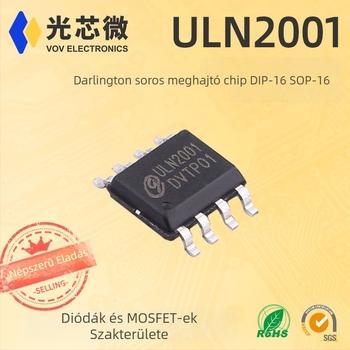 ULN2001 Darlington tranzisztor, SOP-8, ULN2001A ULN2001D