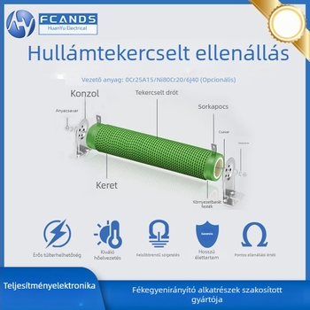 Rxg20 Kerámiacső alakú huzalos ellenállás inverterhez és servóhoz, állítható ellenállás-komponens