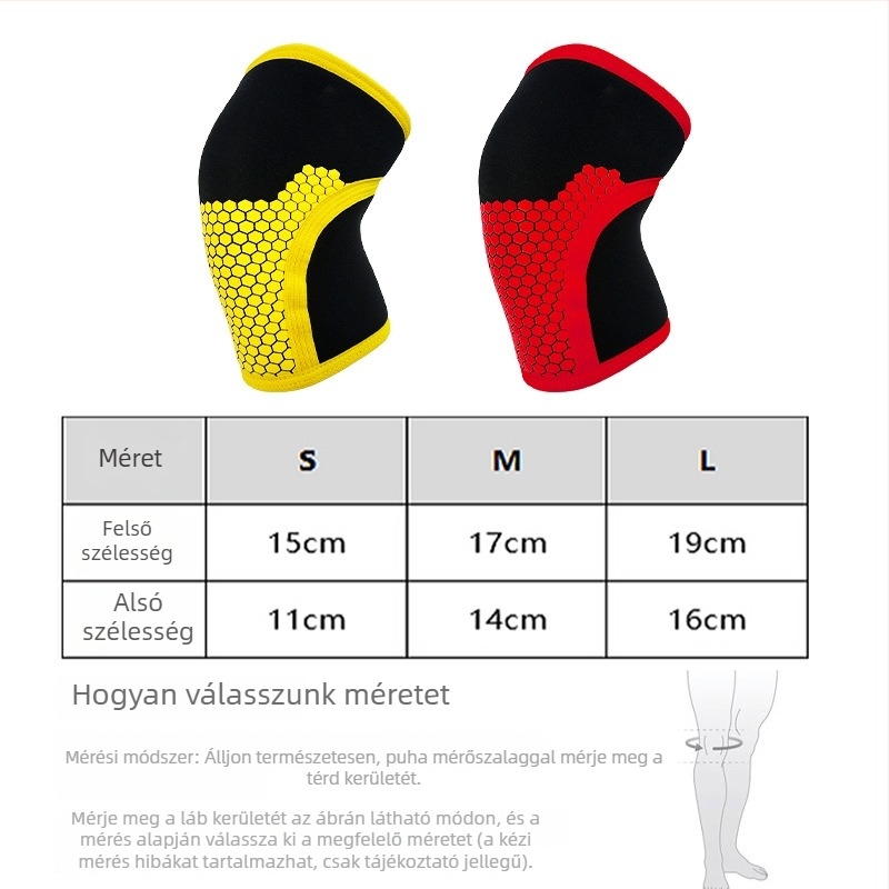 7 mm-es neoprenes térdvédők súlyemeléshez és guggoláshoz – térdvédők és lábszár sleeves edzéshez