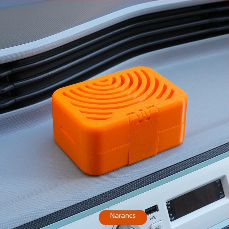 Autó illatosító szappantartó flip-tetővel, légáteresztő dísz