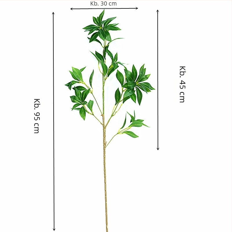 Mesterséges növény, japán harangfa, beltéri bonsai harang alakú levelekkel, egyetlen törzzsel