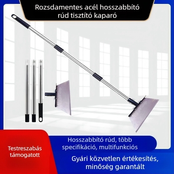 Szétszerelhető csirketrágya-lapát mezőgazdasági felhasználásra, sertéstrágya tisztítására, falak foltjainak eltávolítására és sokoldalú tisztítóeszköz