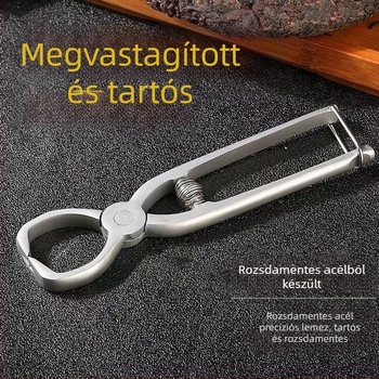Megvastított rozsdamentes acél teás készlet: teafogó fogó, teablokk nyitó, teahámozó, teás tű, klipek készlet, kézzel készített tea zúzó.