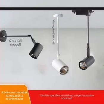 LED hosszú-karos kiállításokra és esküvőkre, hosszú oszlop világítás, COB clip spot a galéria hátterének megvilágításához, állítható felületi szerelés