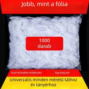 Egyszer használatos PE frissességvédő fedők edényekhez, 2 darabos készlet, porvédő fedők