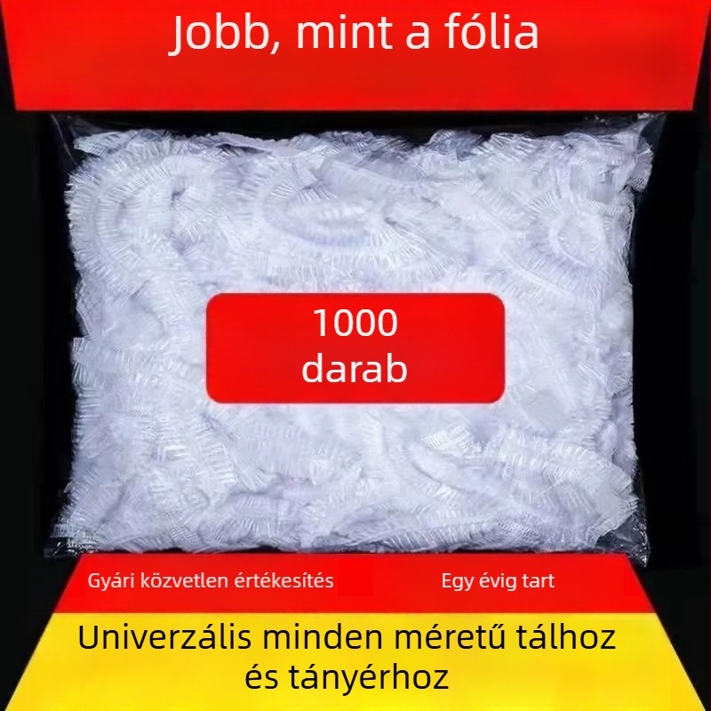 Egyszer használatos PE frissességvédő fedők edényekhez, 2 darabos készlet, porvédő fedők
