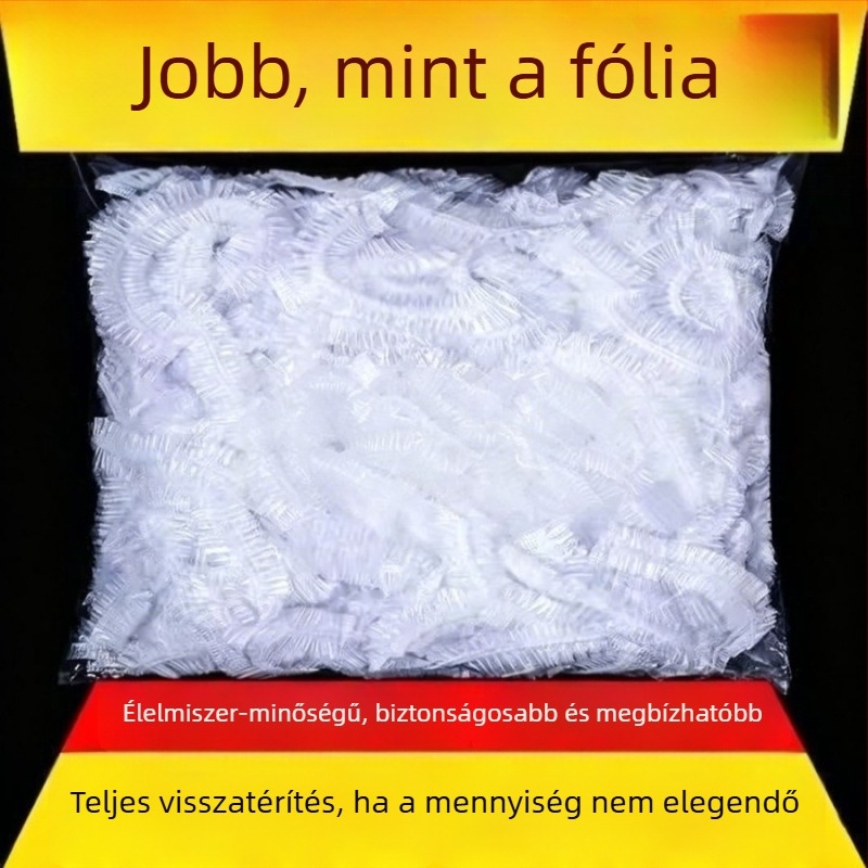 Egyszer használatos PE frissességvédő fedők edényekhez, 2 darabos készlet, porvédő fedők