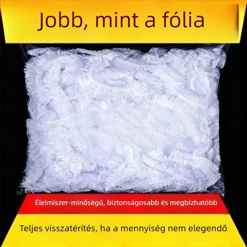 Egyszer használatos PE frissességvédő fedők edényekhez, 2 darabos készlet, porvédő fedők