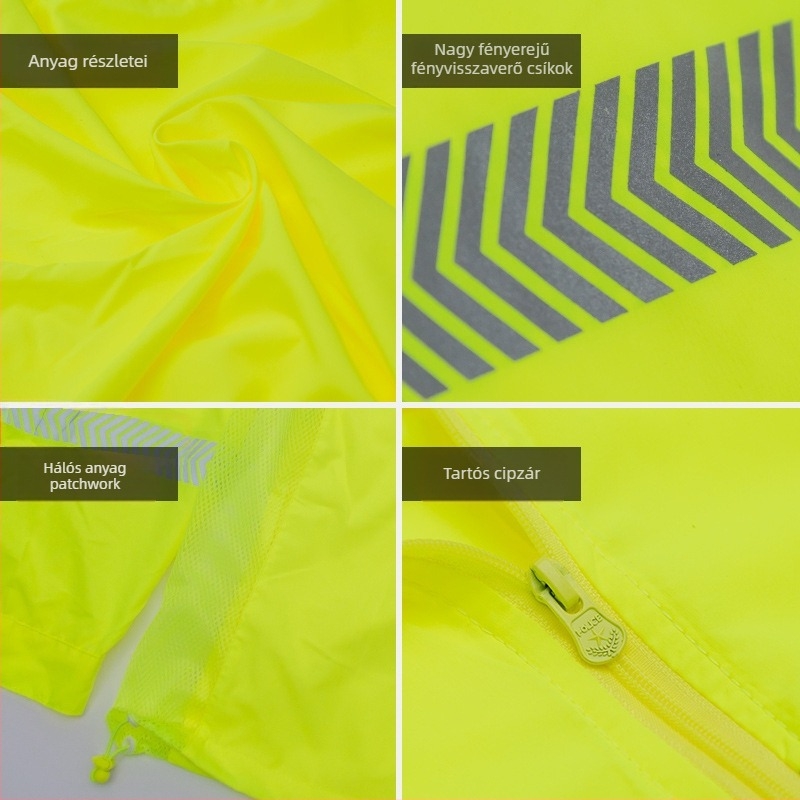 Reflektív napvédő ruházat, Ice Silk anyag, UV-védelem, uniszex nyári légáteresztő kabát