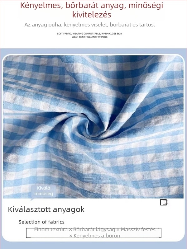 Női kék kockás midi szoknya, magas derekú, sokoldalú, friss és nőies stílus