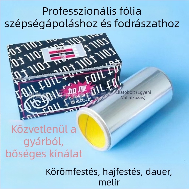 Hajápolási alumíniumfólia frizurához: perm és melírozás — eszköz a formázáshoz és hullámosításhoz