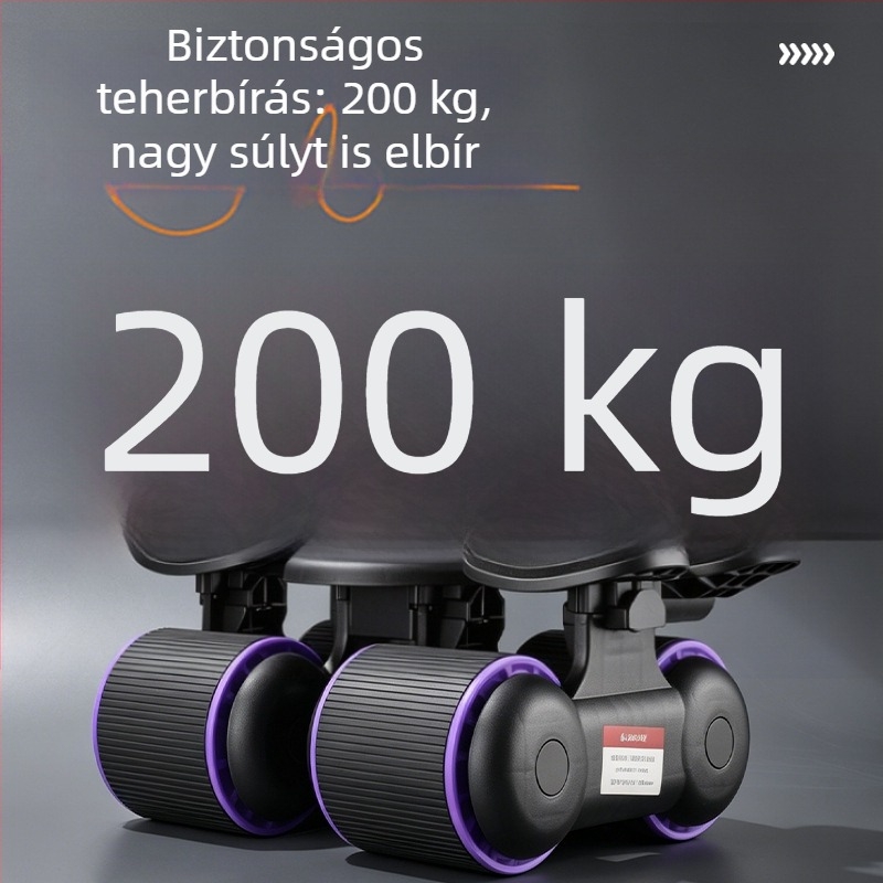 Automatikus visszapattanó haskerék hasizom-gyakorlatokhoz, könyöktámaszos, otthoni fitnesz eszköz