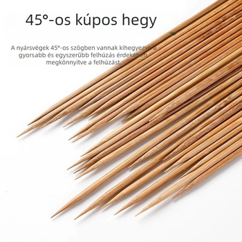 Egyszer használatos 25 cm bambusznyárs grillhez és bárány kebabokhoz