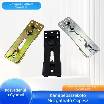 Kanapé aljának csatlakozókészlet levehető csattal és csuklóalappal