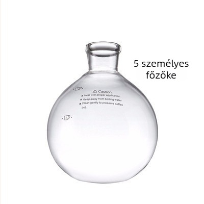 Szifon kávéfőző felső és alsó kamra kiegészítői 3–5 adagnak