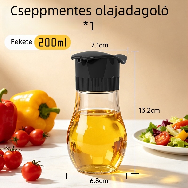Üveg konyhai olajszivárgás elleni palack szójaszósz és ecet számára, asztali fűszertartó palack otthonra és étterembe