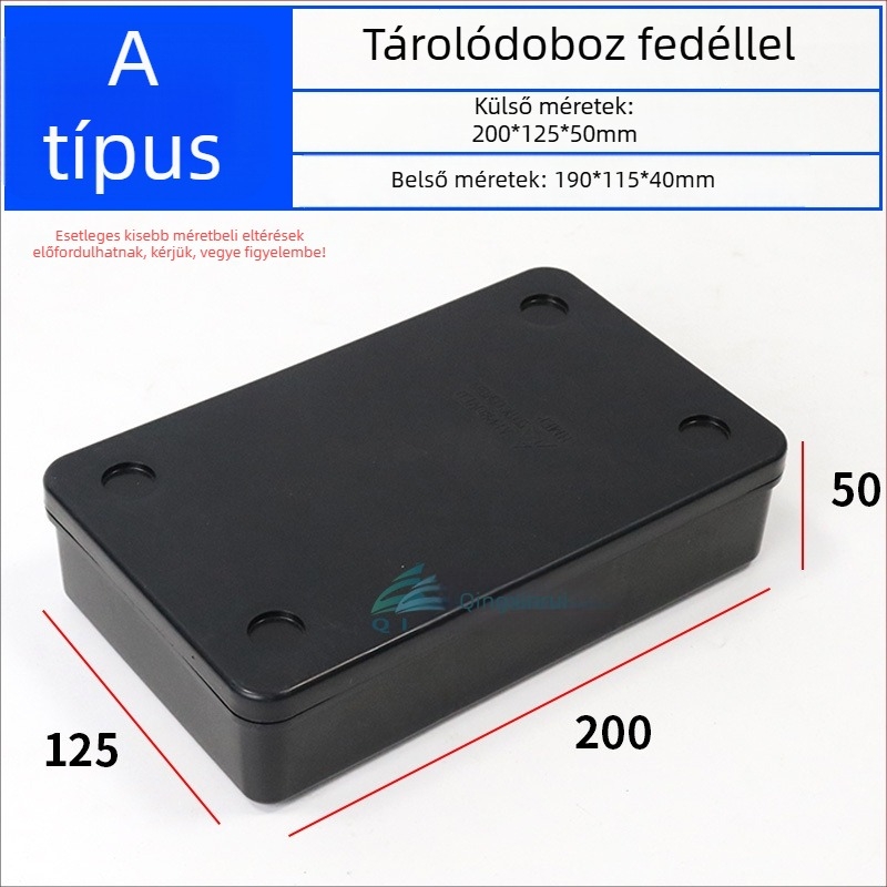 Antisztatikus alkatrész-tároló doboz fedéllel