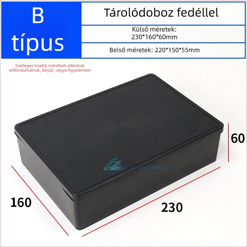 Antisztatikus alkatrész-tároló doboz fedéllel