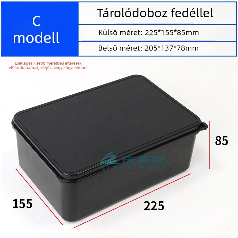 Antisztatikus alkatrész-tároló doboz fedéllel