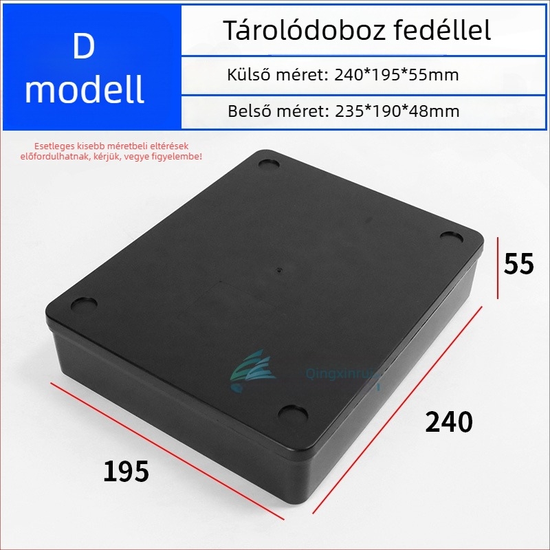 Antisztatikus alkatrész-tároló doboz fedéllel