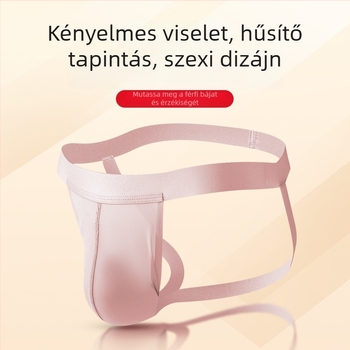 Férfi ice silk tanga, alacsony derékszélesség, légáteresztő, gyorsan száradó fehérnemű