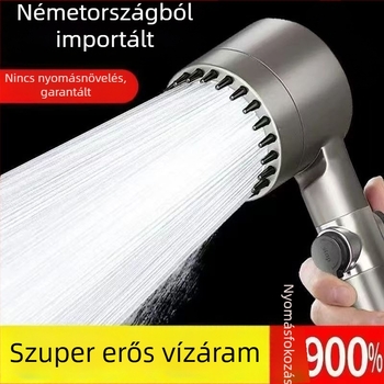 Német magasnyomású zuhanyfej szűrővel és masszírozó funkcióval