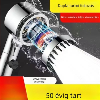 Német magasnyomású zuhanyfej szűrővel és masszírozó funkcióval