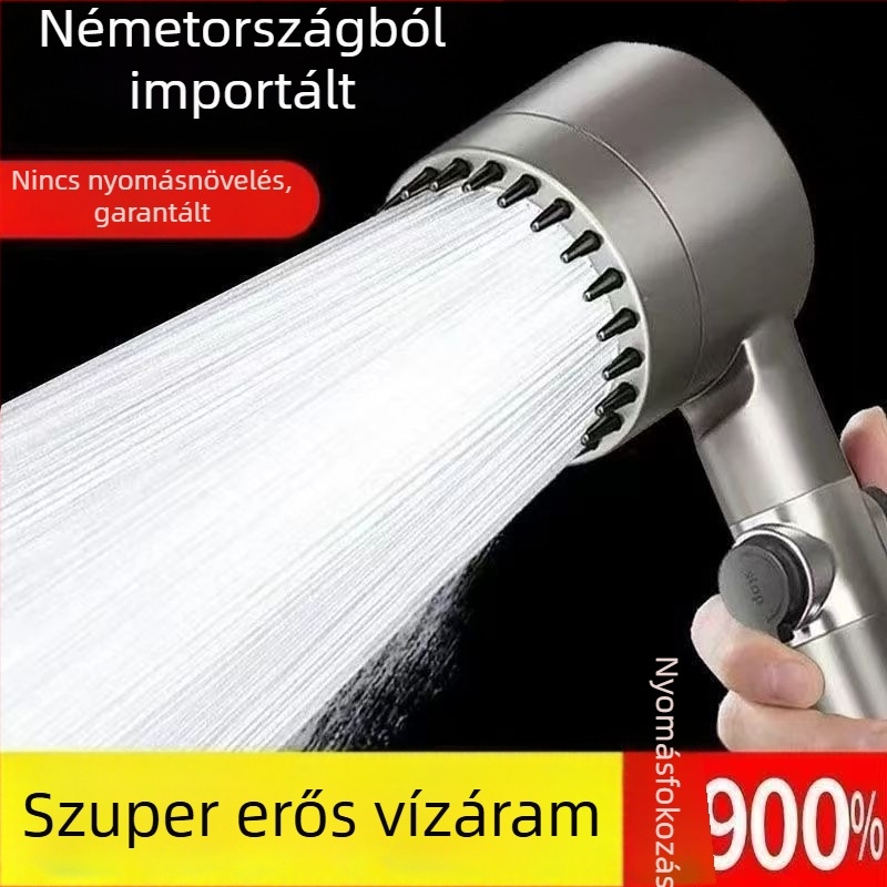 Német magasnyomású zuhanyfej szűrővel és masszírozó funkcióval