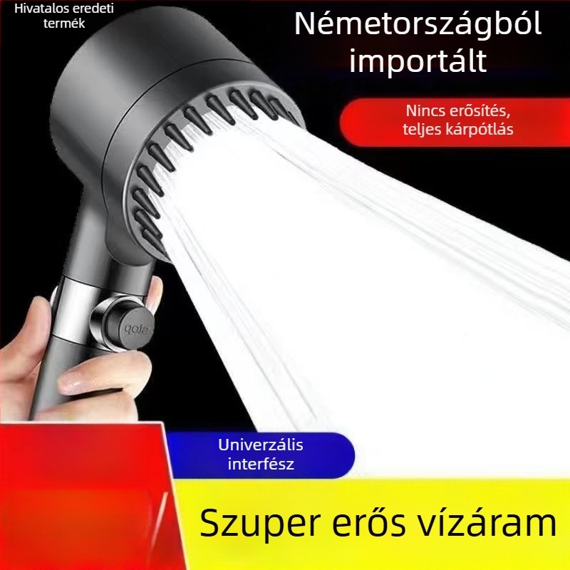 Német magasnyomású zuhanyfej szűrővel és masszírozó funkcióval