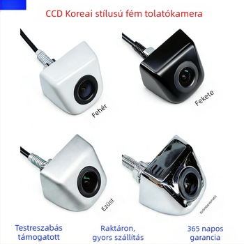 Univerzális fém koreai stílusú csavaros tolatókamera CVBS HD autókamerával, éjszakai látással, vízálló