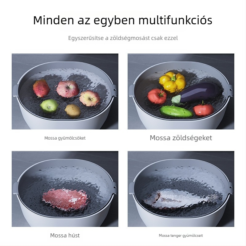 Elektromos zöldség- és gyümölcs mosókosár