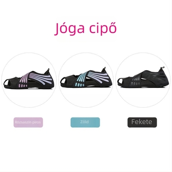 Női jóga cipő, csúszásmentes puha talppal, Pilateshez, ötujjas jóga zoknik
