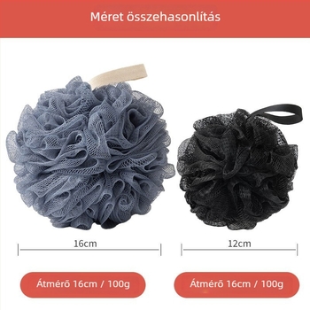 100 g-os extralarge puha fürdőlabda dörzsöléshez és habosításhoz, férfiaknak