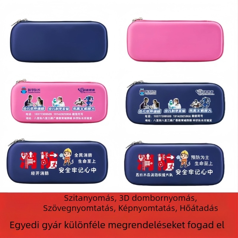 EVA laminált tolltartó diákoknak, nagy kapacitású, testreszabható, több színben.