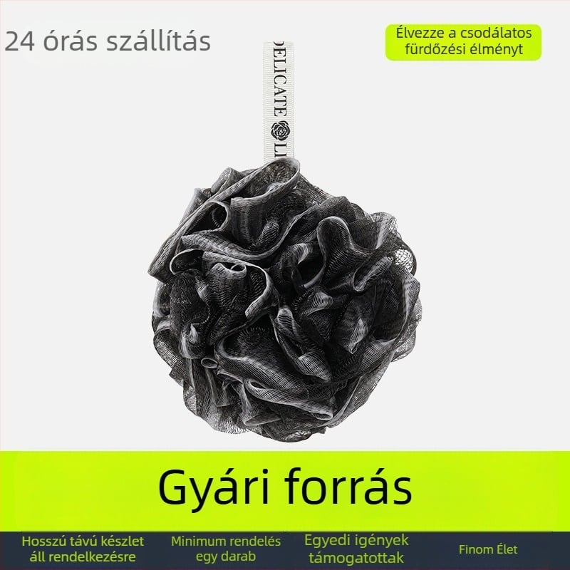 Stílusos fürdőgolyó, rendkívül bolyhos, 80 g, extra nagy méret férfiaknak, bőrkímélő