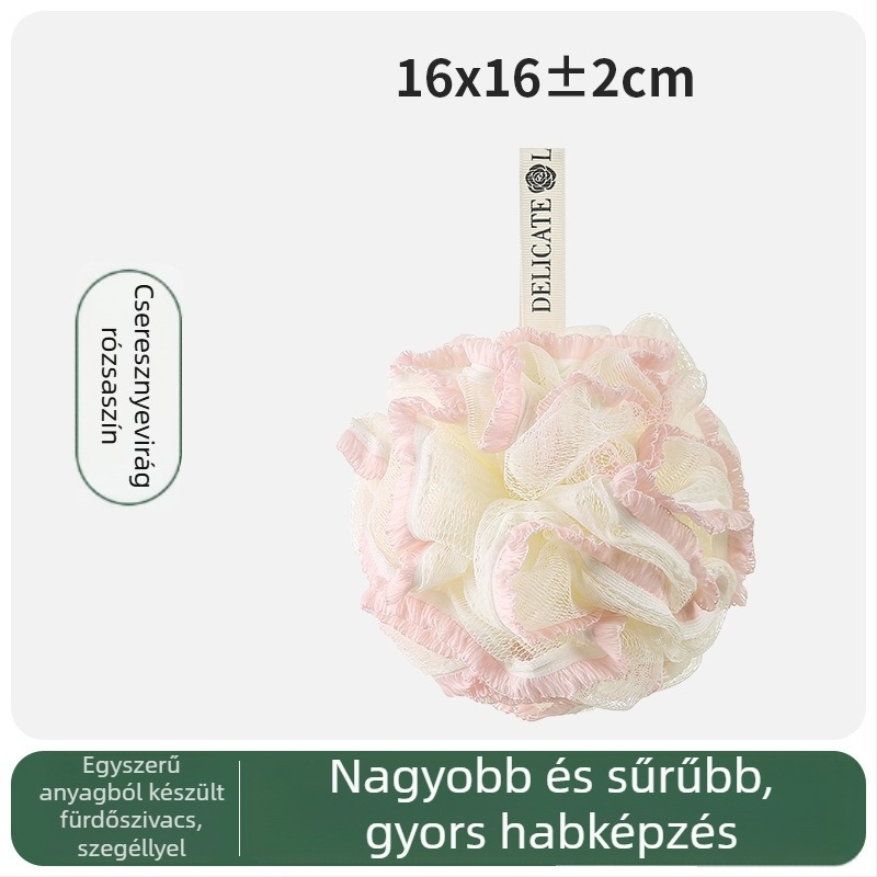 Stílusos fürdőgolyó, rendkívül bolyhos, 80 g, extra nagy méret férfiaknak, bőrkímélő