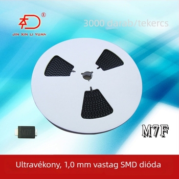 M7/M7F dióda, ultra vékony, 1,0 mm vastagság, SMAF csomagolás, 1 A, 1000 V, VF < 1,0 V, IR < 3 mA